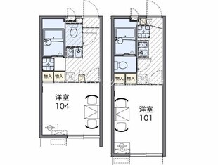 レオパレスロフテージミドリの物件間取画像